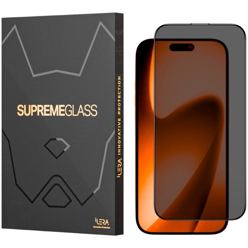 iLera DeLuxe Incognito Zaštitno Staklo za iPhone 17 Pro Max — prednji prikaz