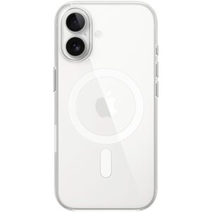 Apple iPhone 17 Clear Case MagSafe Model A3563 — prednji prikaz s futrolom