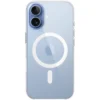 Apple iPhone 17 Clear Case MagSafe Model A3563 — prednji prikaz s futrolom