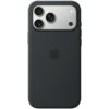 Apple iPhone 17 Pro Max Silikonska Futrola s MagSafe - Crna, Model A3560 — prednji prikaz