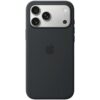 Apple iPhone 17 Pro Max Silikonska Futrola s MagSafe - Crna, Model A3560 — prednji prikaz