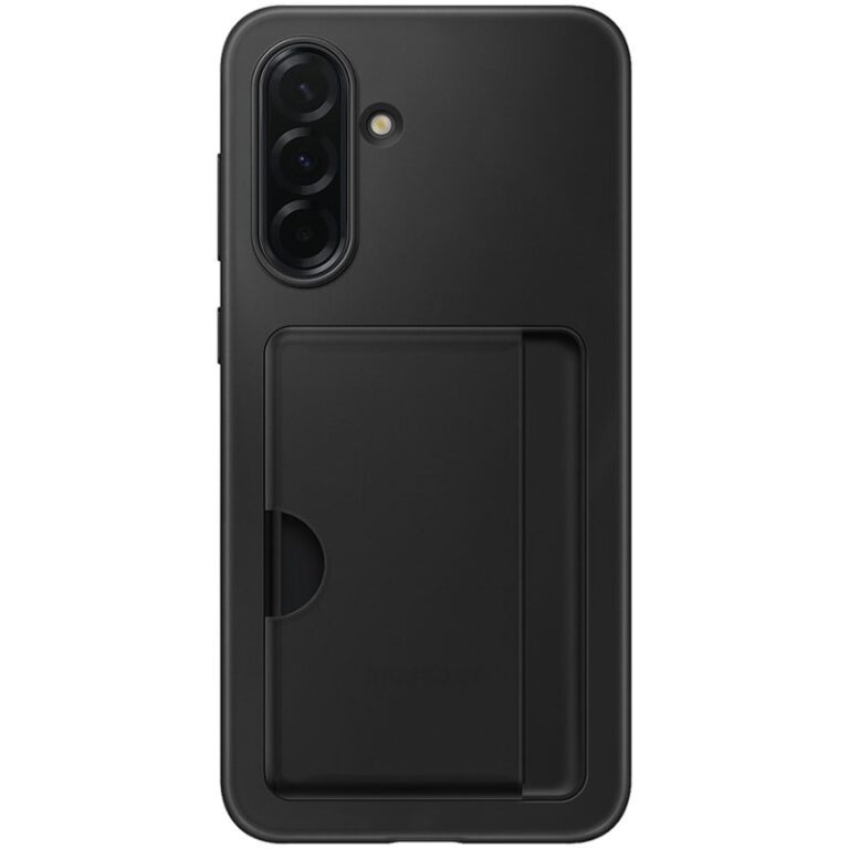 Samsung Galaxy A56 Card Slot Case — crna zaštitna maska, prednji prikaz