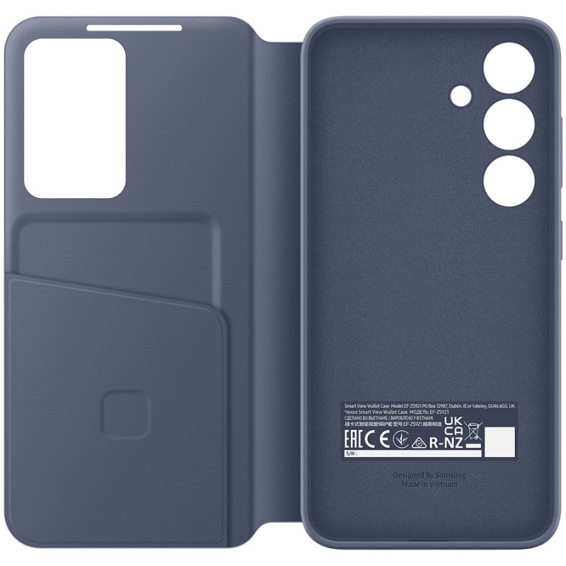 Samsung Galaxy S24 Smart View Wallet Case — prednji prikaz u violet boji