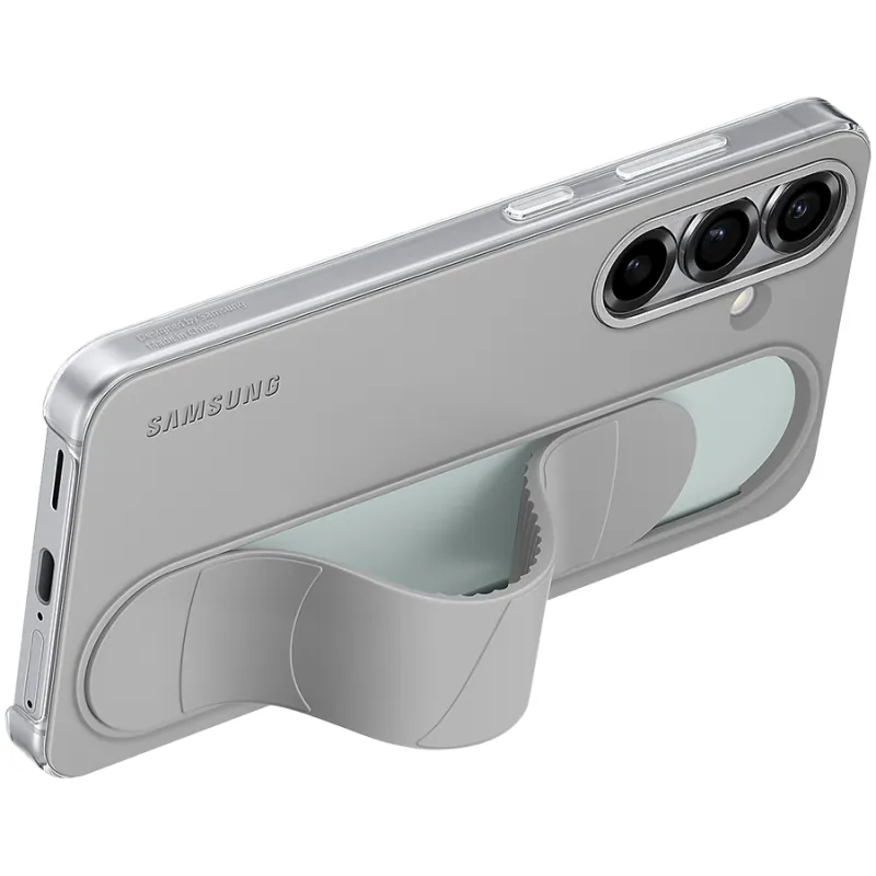 Samsung Galaxy S25+ Standing Grip Case Siva — prednji prikaz